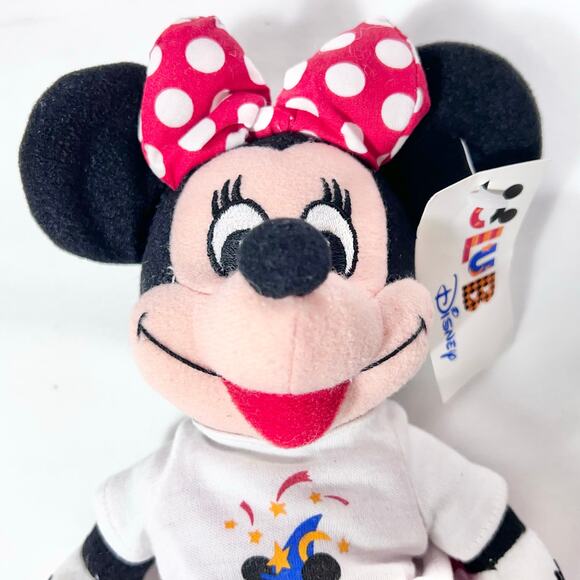 Vintage Mickey Mouse & Minnie Mouse Plush Club Disney Exclusive Beanie Set 1990s - Picture 4 of 11